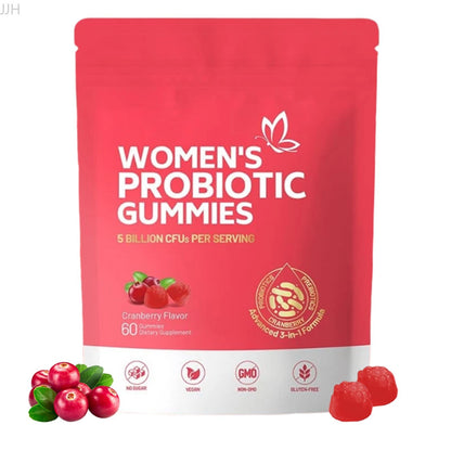 Women's Vaginal Probiotic Gummies 60ct pH Balance Support Healthy Odor Control