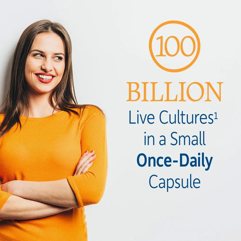 Garden of Life Raw Probiotics for Women and Men, 100 Billion CFU, High-Potency Digestive Enzyme Supplement, 30 Shelf-Stable Capsules