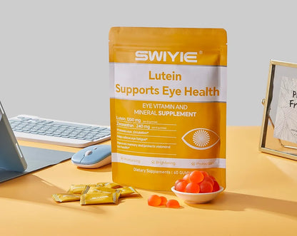Premium Lutein & Zeaxanthin Eye Health Gummies - 20mg Lutein, 4mg Zeaxanthin - Naturally Flavored Supplement, 60 Count