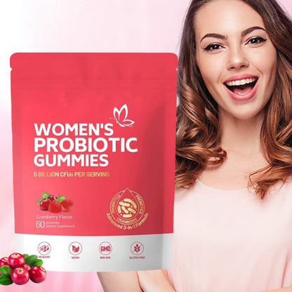 Women's Vaginal Probiotic Gummies 60ct pH Balance Support Healthy Odor Control