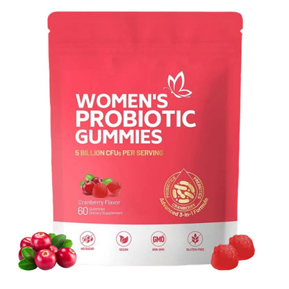 Women's Vaginal Probiotic Gummies 60ct pH Balance Support Healthy Odor Control