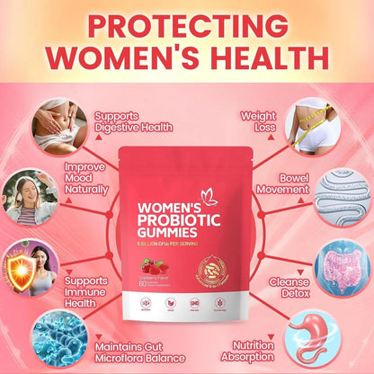 Women's Vaginal Probiotic Gummies 60ct pH Balance Support Healthy Odor Control